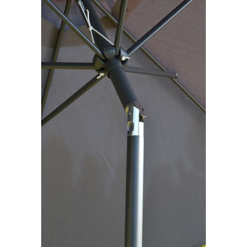 PARASOL OGRODOWY 300CM SKŁADANY SZARY