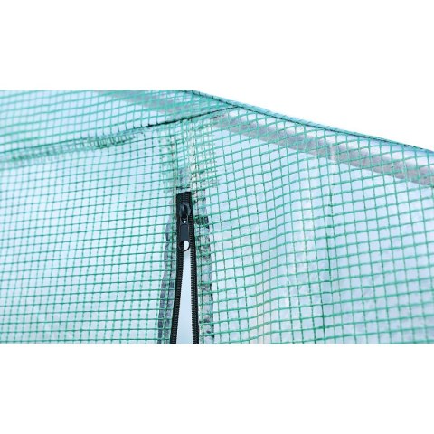SZKLARNIA TUNEL OGRODOWY 300x600x200CM PE KONSTRUKCJA STAL ZIELONY