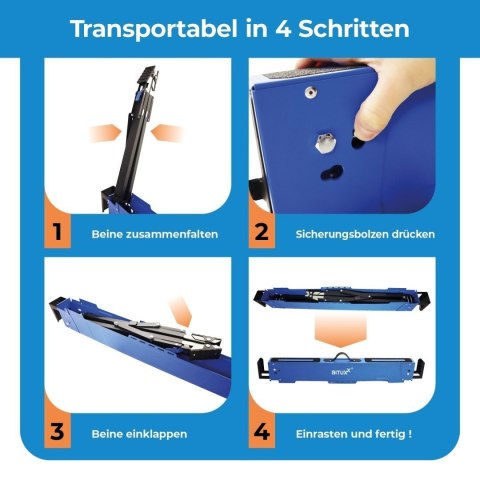 Kozioł roboczy składany regulowany 600 kg 62-87 cm zestaw 2 szt.