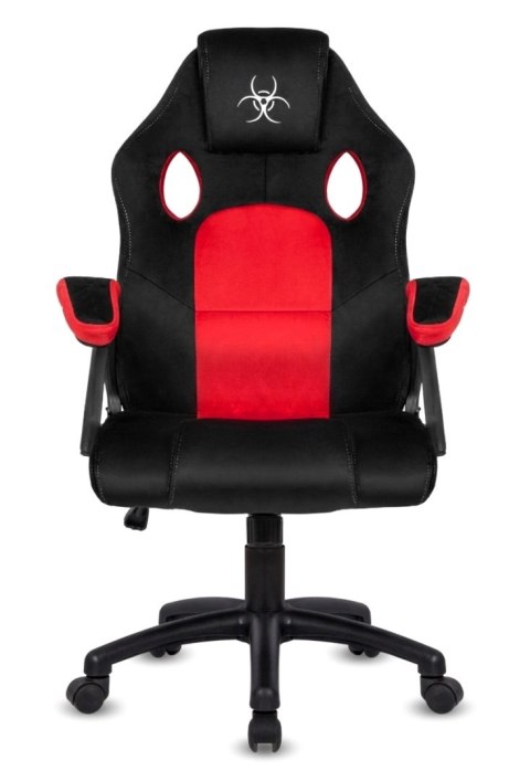 .Fotel obrotowy do biurka CARRERA M ALCANTARA BLACK + RED