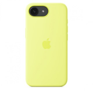 Etui silikonowe do iPhonea 16e - neonowy żółty