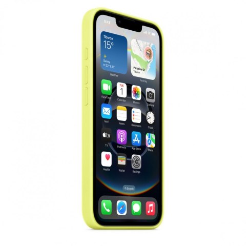 Etui silikonowe do iPhonea 16e - neonowy żółty
