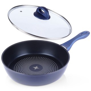 Patelnia Diamentowa z Pokrywką 28 cm ORION Wysoka do Indukcji