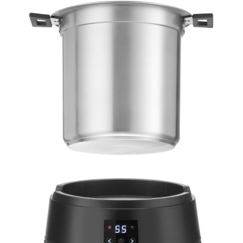 Kociołek termos do zupy elektryczny WATERLESS 10 l 450 W - czarny