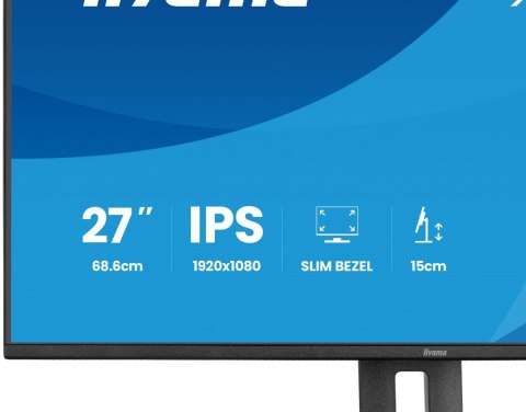 Monitor ProLite 27 cali XB2797HSU-B1 IPS FHD HDMI DP 120Hz 2xUSBv3.2  2xUSB-C  350 CD  2x2W  HAS 150 PIVOT