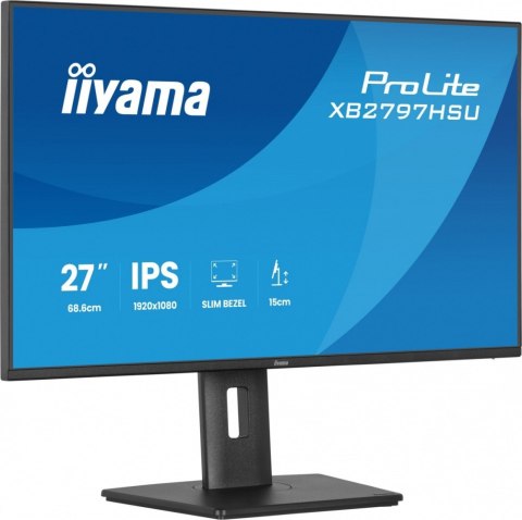 Monitor ProLite 27 cali XB2797HSU-B1 IPS FHD HDMI DP 120Hz 2xUSBv3.2  2xUSB-C  350 CD  2x2W  HAS 150 PIVOT