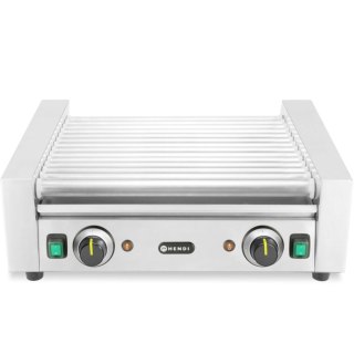 Podgrzewacz grill rolkowy do parówek hot-dogów dwustrefowy 14 rolek 45 cm 1230 W