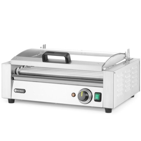Podgrzewacz rolkowy do parówek hot-dogów z pokrywą 9 rolek 45 cm 790 W