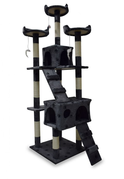 Drapak dla kota w łapki kolor ciemnoszary Duże Drzewko dla kota 170 cm