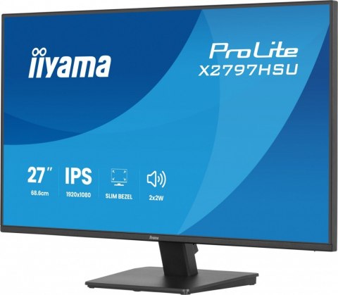 Monitor ProLite 27 cali X2797HSU-B1 IPS FHD HDMI DP 120Hz 350CD 2xUSBv3 2  2xUSB-C  GW 5lat