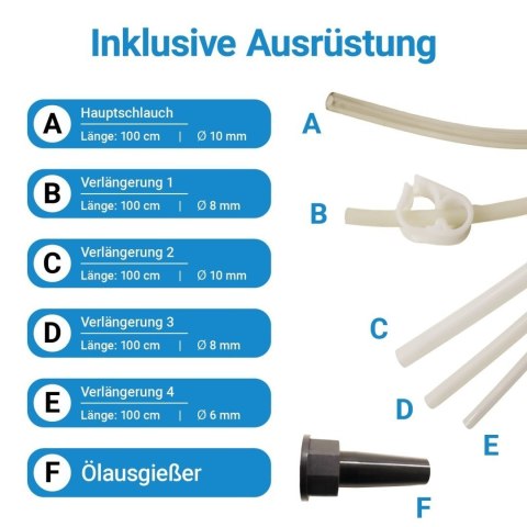 Ręczna pompa do odsysania oleju - urządzenie do odsysania oleju / ręczna pompa olejowa BITUXX 6 L