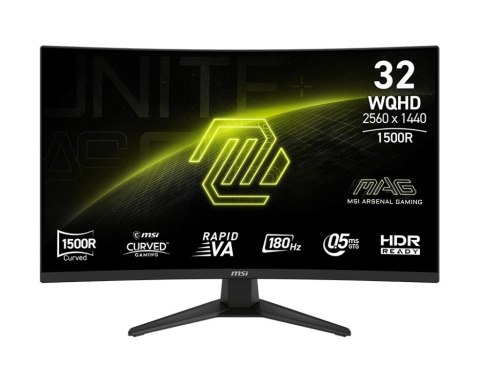 Monitor MAG 321CUPDF 31 5 cala LED WQHD LED Curved 180Hz czarny