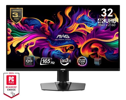 Monitor MAG 321UP QD-OLED 31 5 cala UHD LED Flat 165Hz czarny