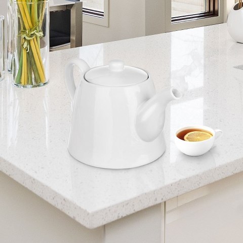 Dzbanek do Kawy Herbaty Porcelanowy Biały Klasyczny Solidny Trwały ORION 2l