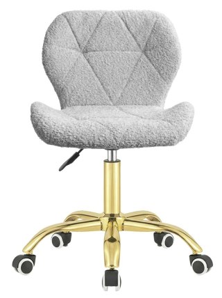 Krzesło obrotowe VASTO OFFICE BOUCLE GREY GOLD