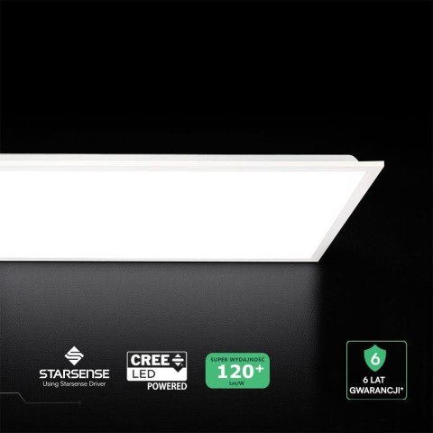 Panel LED V-TAC 40W 1200x300 LED CREE CHIP zasilacz STARSENSE backlight 33mm 120Lm/W VT-61045 4000K 4800lm 6 lat gwarancji