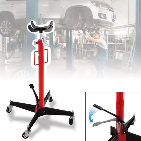 Podnośnik stojak do silników i skrzynie biegów do 500kg 105-185cm Czerwony
