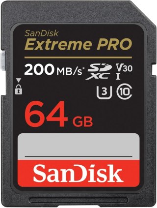 Karta pamięci Extreme Pro SDXC 64GB 200 90 MB s V30 UHS-I U3