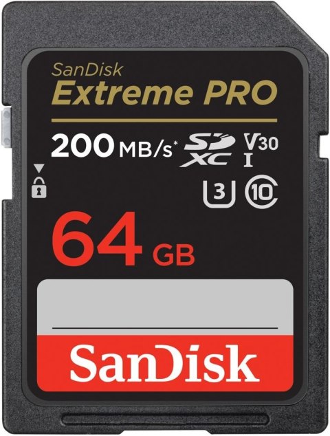 Karta pamięci Extreme Pro SDXC 64GB 200 90 MB s V30 UHS-I U3