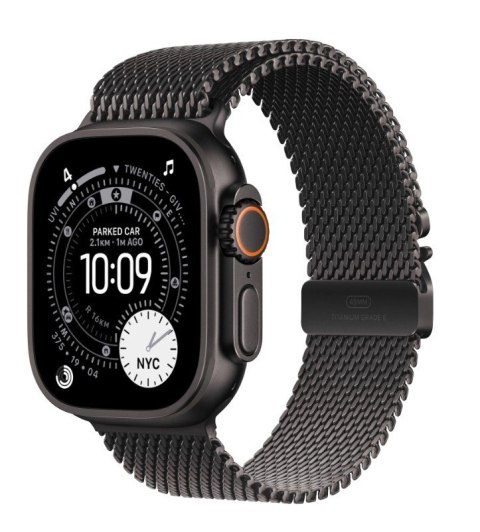 Watch Ultra 3 GPS + Cellular, koperta 49 mm z tytanu w kolorze czarnym, bransoleta mediolańska z tytanu w kolorze czarnym - rozm