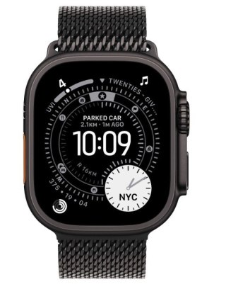 Watch Ultra 3 GPS + Cellular, koperta 49 mm z tytanu w kolorze czarnym, bransoleta mediolańska z tytanu w kolorze czarnym - rozm