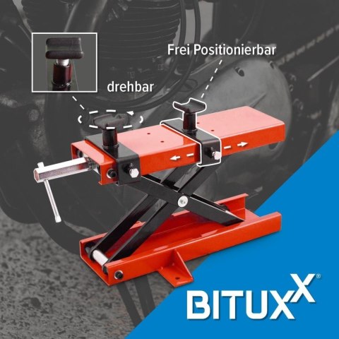 Stojak serwisowy podnośnik do motocykla do 500kg Bituxx 10-40cm składany