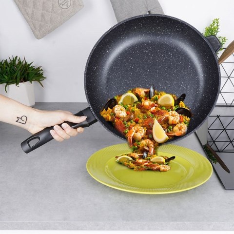 Patelnia Granitowa Duża 32 cm ORION Grande Nieprzywierająca Indukcja