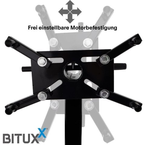 Stojak pod silnik BITUXX do 900 kg składana podpora silnika z kółkami