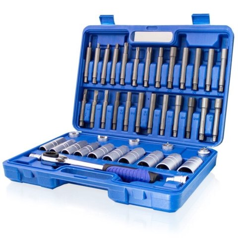 Zestaw kluczy nasadowych do amortyzatorów i kompresor sprężyn BITUXX - 43 elementy