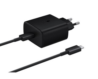 Ładowarka sieciowa Samsung EP-TA845EWE z kablem USB-C 45W 1.8m - czarna