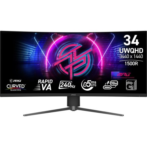 MSI Monitor 34" MPG 346CQRF X24 WQHD 240Hz