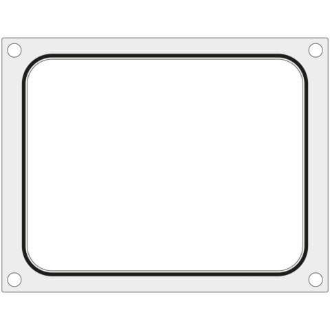 Matryca forma do zgrzewarki Hendi na tackę pojemnik bez podziału 227x178 mm - Hendi 805572