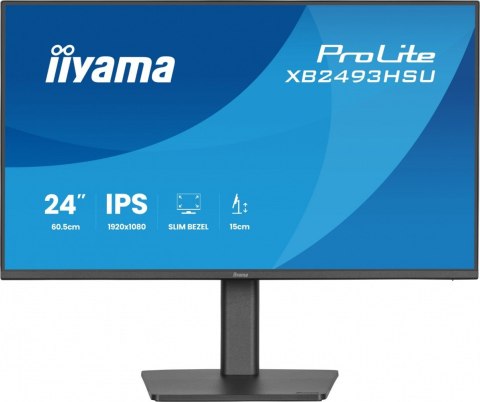 Monitor 23 8 cala XB2493HSU-B1 IPS HDMI DP 2x2W USBx2  350cd 1500:1  HAS 150 PIVOT