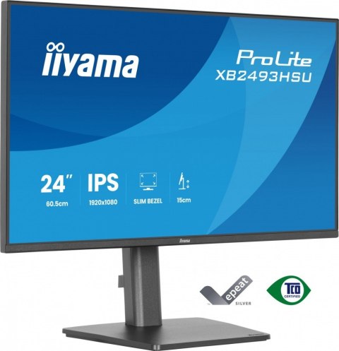 Monitor 23 8 cala XB2493HSU-B1 IPS HDMI DP 2x2W USBx2  350cd 1500:1  HAS 150 PIVOT