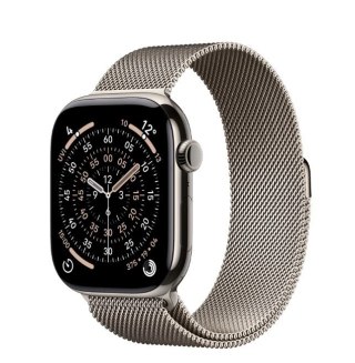 Watch Series 11 GPS + Cellular koperta 46 mm z tytanu w kolorze naturalnym  bransoleta mediolańska w kolorze naturalnym - rozmia
