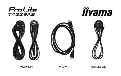 Monitor IIYAMA 108cm (42.5") T4329AS-B1AG 16:9 M-Touch 2xHDMI+UBS-C