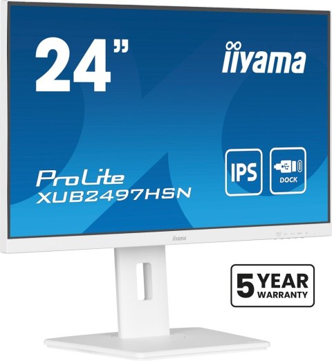 Monitor LCD 23,8" iiyama ProLite XUB2497HSN-W2 60,5cm 1920x1080px Full HD LED Biały