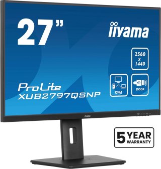 Monitor iiyama ProLite XUB2797QSNP-B1 27" 2560 x 1440 px Wide Quad HD LED Czarny