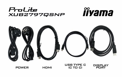 Monitor iiyama ProLite XUB2797QSNP-B1 27" 2560 x 1440 px Wide Quad HD LED Czarny