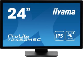 Monitor komputerowy iiyama ProLite T2452MSC-B1 23.8 cali 1920 x 1080 px Full HD LCD Ekran dotykowy Czarny