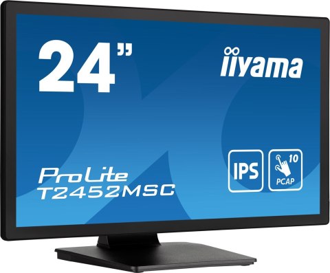 Monitor komputerowy iiyama ProLite T2452MSC-B1 23.8 cali 1920 x 1080 px Full HD LCD Ekran dotykowy Czarny