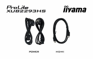 Iiyama ProLite XUB2293HS-B6 monitor komputerowy 54,6 cm (21.5") 1920 x 1080 px Full HD LED Czarny