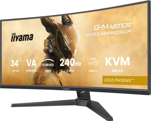 Monitor iiyama GCB3486WQSCP-B1 34" VA 3440x1440 500cd/m2 0,4ms 2xHDMI 2xDP USB