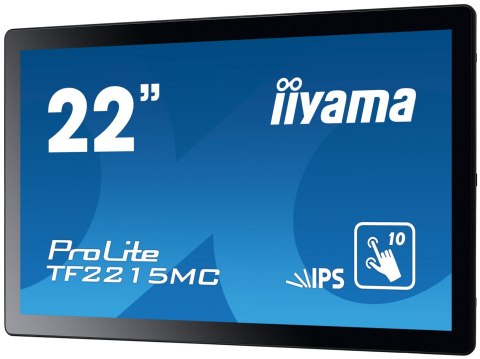 Monitor iiyama ProLite TF2215MC-B2, 54.6cm (21.5''), Projected Capacitive, 10 TP, Full HD, czarny