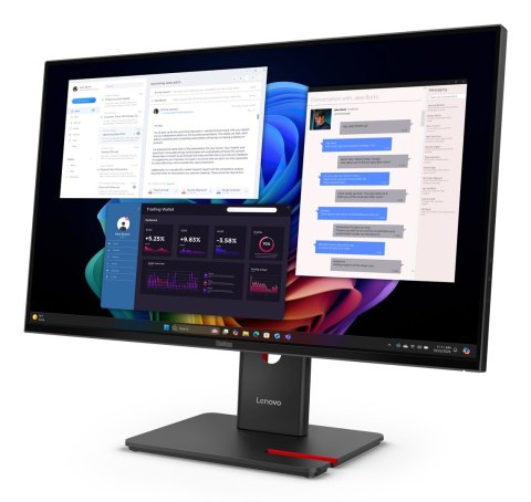 Monitor Lenovo ThinkVision T27UD-40 z systemami ochrony przed włamaniem (IPS), 27", godz. 16:9, 60 Hz, 4 ms, 3840 x 2160 pikseli