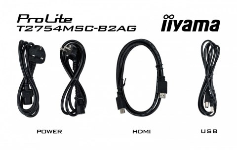 Monitor 27 cali ProLite T2754MSC-B2AG POJ 10PKT IPS Powłoka AG  FHD 300cd 2x2W