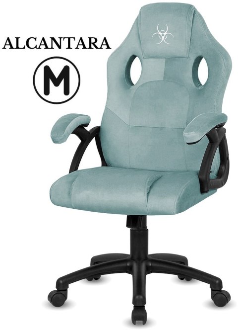 Fotel obrotowy do biurka CARRERA M ALCANTARA BLUE DUST