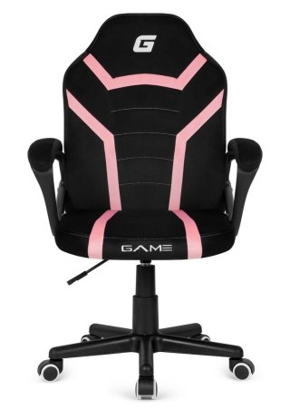 Fotel obrotowy do biurka MARIO ALCANTARA BLACK + PINK