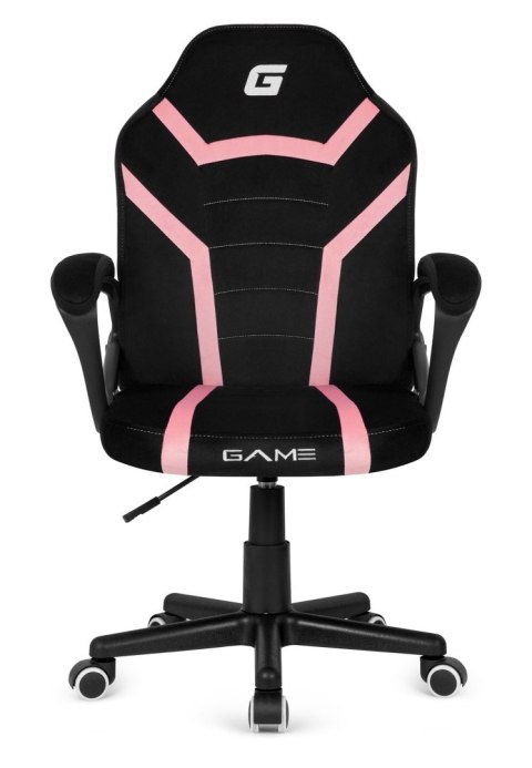 Fotel obrotowy do biurka MARIO ALCANTARA BLACK + PINK