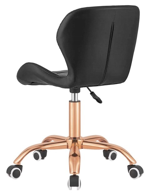Krzesło obrotowe VASTO OFFICE PU BLACK ROSE GOLD